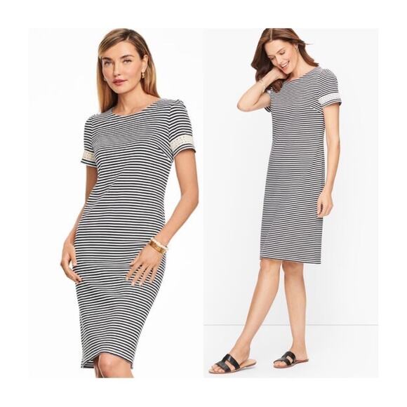 Talbots Dresses & Skirts - Talbots Cotton Lace Trim Shift Dress